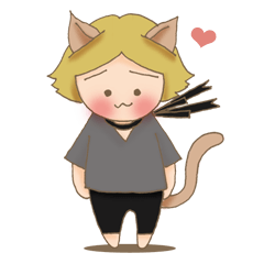 [LINEスタンプ] Blonde Kitty