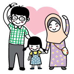 [LINEスタンプ] M and B Sweet Family