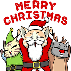 [LINEスタンプ] CatRabbit : Christmas Specialの画像（メイン）