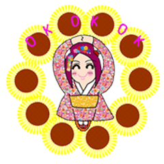 [LINEスタンプ] ひまわりちゃんと向日葵くん