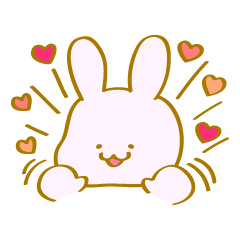 [LINEスタンプ] ゆるもちうさぎ