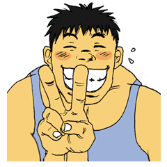 [LINEスタンプ] Bryan the muscle man RE