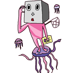 [LINEスタンプ] CuteCubeMAN！！の画像（メイン）