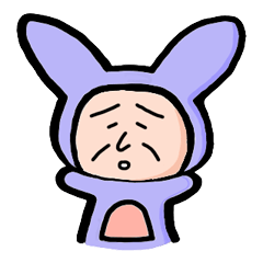 [LINEスタンプ] Mr. Rabbit Something wrong