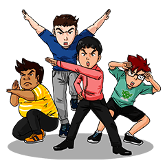 [LINEスタンプ] Good Guys Gang