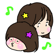 [LINEスタンプ] たくあんムスメたち。