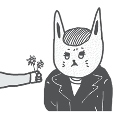 [LINEスタンプ] Long Distance Bunnies