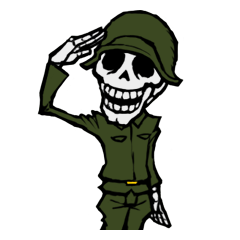 [LINEスタンプ] skeleton_soldierの画像（メイン）