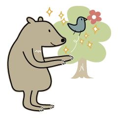 [LINEスタンプ] くまくまの森