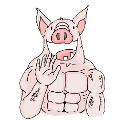 [LINEスタンプ] Muscle Aude