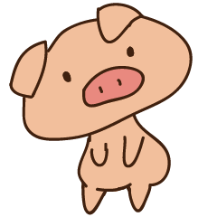 [LINEスタンプ] Buji the pig