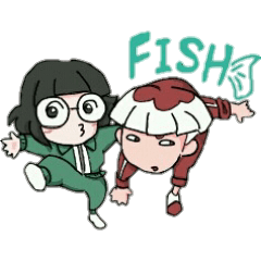 [LINEスタンプ] 擬人化！フィッシュくん。