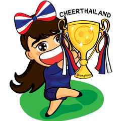 [LINEスタンプ] Thailand cheer girl Ver.2