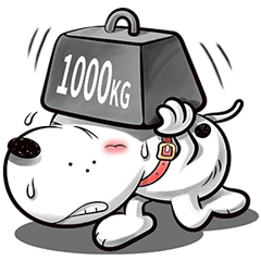 [LINEスタンプ] Cool dog-Office worker