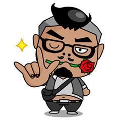 [LINEスタンプ] OLE BAD BOY