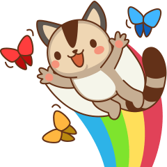 [LINEスタンプ] Sugar Cat Glider