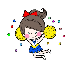 [LINEスタンプ] Cheerleader☆の画像（メイン）