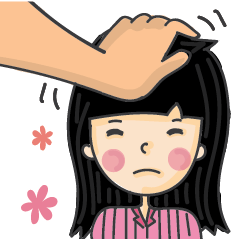 [LINEスタンプ] Pat on the head