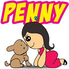[LINEスタンプ] Penny The Curious Girl