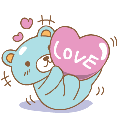 [LINEスタンプ] Cutie pastel bearの画像（メイン）