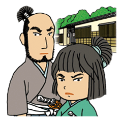 [LINEスタンプ] 若様と侍