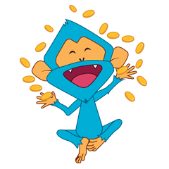 [LINEスタンプ] Friday Monkey