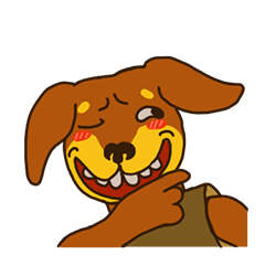 [LINEスタンプ] Guitaru the Dog