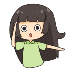 [LINEスタンプ] real ordinary girl