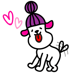 [LINEスタンプ] 前髪犬でございます