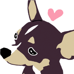 [LINEスタンプ] A Lovely Dog LOVE YOUの画像（メイン）