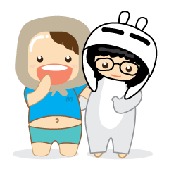 [LINEスタンプ] Nong Hua Sai and Puensanit