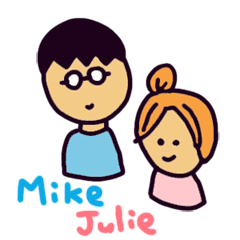 [LINEスタンプ] マイクとジュディ