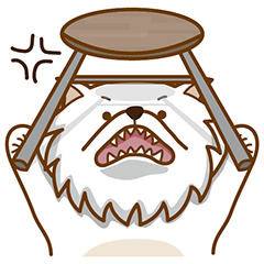 [LINEスタンプ] white pomeranian DoDo