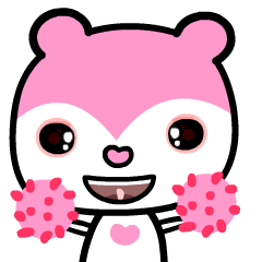 [LINEスタンプ] the pink bear