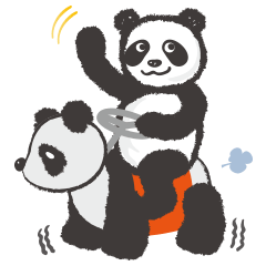 [LINEスタンプ] greeting_pandaの画像（メイン）