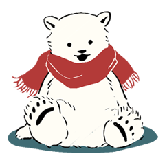 [LINEスタンプ] 南北極地動物園~冬の装い~