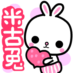 [LINEスタンプ] Meegu Rabbit